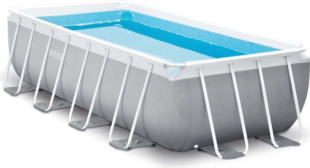 Intex Frame Pool Set Prism Quadra 400 X 200 X 100 Cm 2 Intex Frame Pool Set Prism Quadra 400 X 200 X 100 Cm – Bild 2