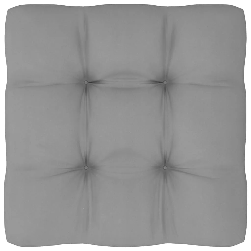 VidaXL Palettensofa-Kissen Grau 50x50x10 Cm 1 VidaXL Palettensofa-Kissen Grau 50x50x10 Cm