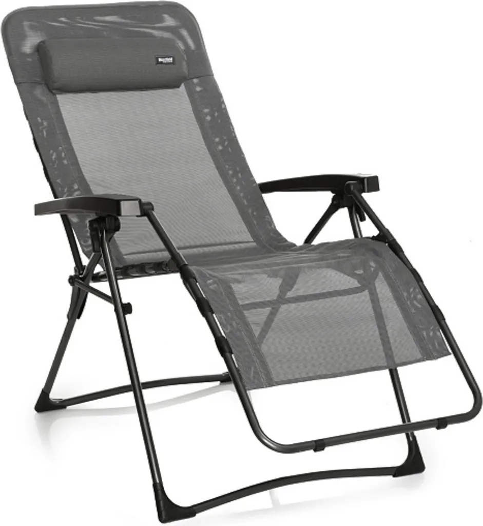 Westfield Home & Garden Relax Lounger Grau Hochlehner Gartenliege Textilene Bezug Wasserabweisend Bis 140 Kg Belastbar 4 Westfield Home & Garden Relax Lounger Grau Hochlehner Gartenliege Textilene Bezug Wasserabweisend Bis 140 Kg Belastbar – Bild 4