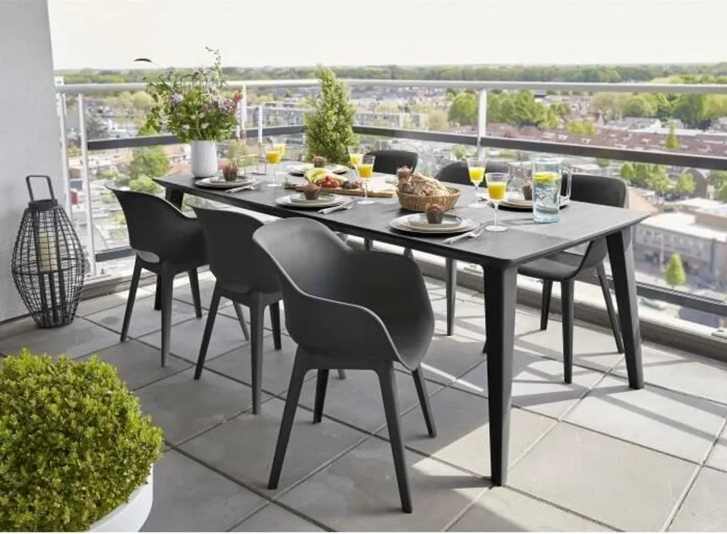 ALLIBERT GARDEN Lima Tisch 240cm 6-10 Personen Mit Verlängerung - Graphit 2 ALLIBERT GARDEN Lima Tisch 240cm 6-10 Personen Mit Verlängerung - Graphit – Bild 2