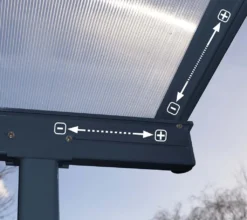 Palram - Canopia Terrassenüberdachung Sierra Grau 299x555x305 Cm -Grünwelt Exporteren Garten-Winkel 0288939ab873d7c4bcba3b832fb68dd4