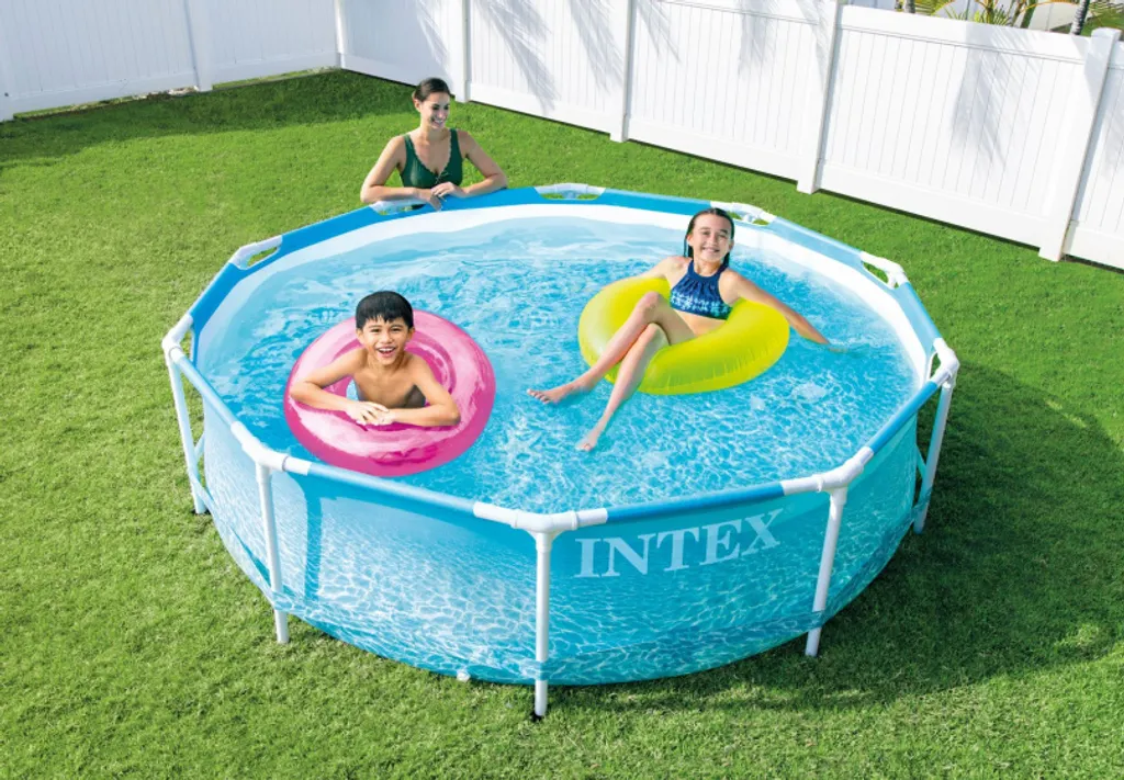 INTEX Beachside Pool-Set Mit Metallrahmen (Filterpumpe) 4.485 L 17 INTEX Beachside Pool-Set Mit Metallrahmen (Filterpumpe) 4.485 L – Bild 17