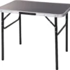 Campingtisch Schwarz 75x55 Cm - Höhenverstellbar Von 25-60 Cm