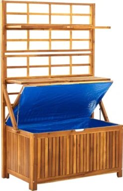 VidaXL Aufbewahrungstruhe Mit Rankgitter 99x55x160cm Massivholz Akazie -Grünwelt Exporteren Garten-Winkel 047fda609a973c318c4b840f8918e12d
