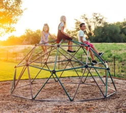 Lifetime Geometrisches Klettergerüst, Kletterkugel "Geodome" Mit Abdeckung, Spielzelt Grün / Bronze Ø 305 X 152 Cm -Grünwelt Exporteren Garten-Winkel 05cfb7dc9e8f7c3bf6e7e71bfcf5d693
