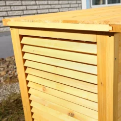 Mucola 170CM XXL Holz Bank Auflagenbox Kissenbox Gartenbox Gartentruhe Truhe Holztruhe Box Aufbewahrungsbox Kiste Auflagen Kissentruhe Garten -Grünwelt Exporteren Garten-Winkel 0a2bd9b66a80bbd68374ed25ed75581a