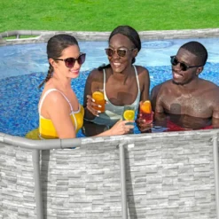 Bestway 56714 Oval Aufstellpool Mit Bullauge Swim Vista 427x250x100 CmGestalten: Oval, Maße: 4 - 4,99 M, Filterpumpe: 58383 -Grünwelt Exporteren Garten-Winkel 0a34818c651ceed9d22fd5b8aaffc265