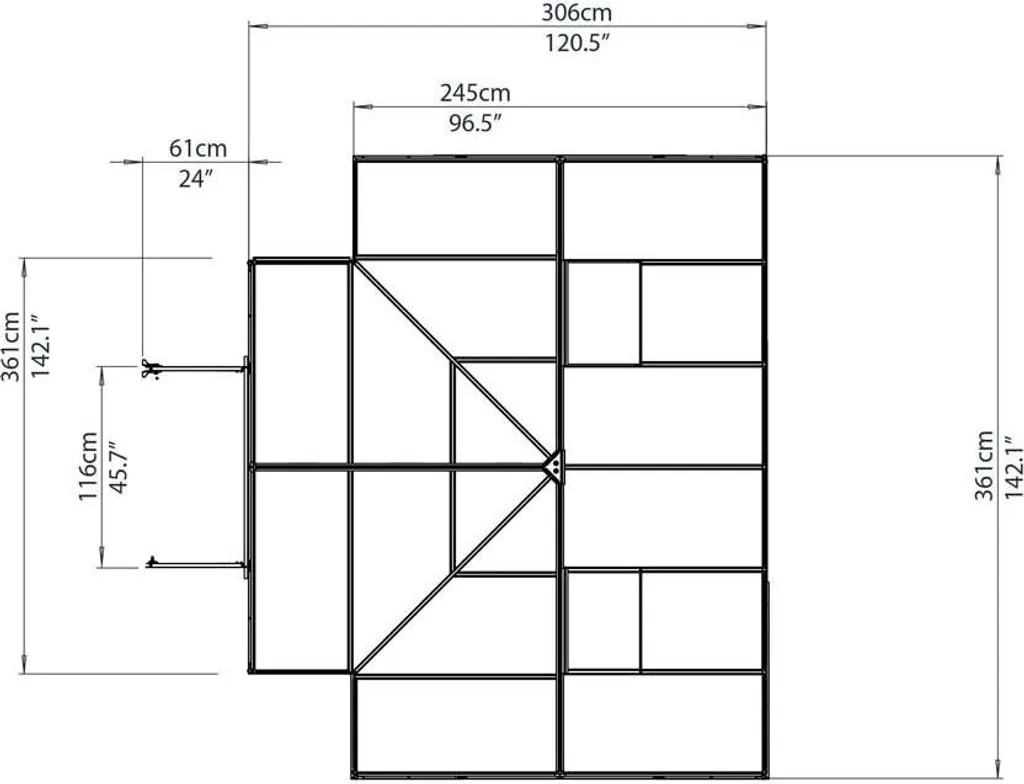 PALRAM-Victory Orangerie-anthrazi/transparent-7320 12 PALRAM-Victory Orangerie-anthrazi/transparent-7320 – Bild 12