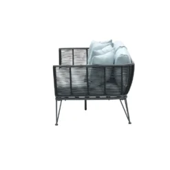 Garden Impressions Melissa Sonneninsel Lounge Carbon Black - Rope Schwarz - Mintgrau -Grünwelt Exporteren Garten-Winkel 0a4a9393e61da606d27d27a125eeb747