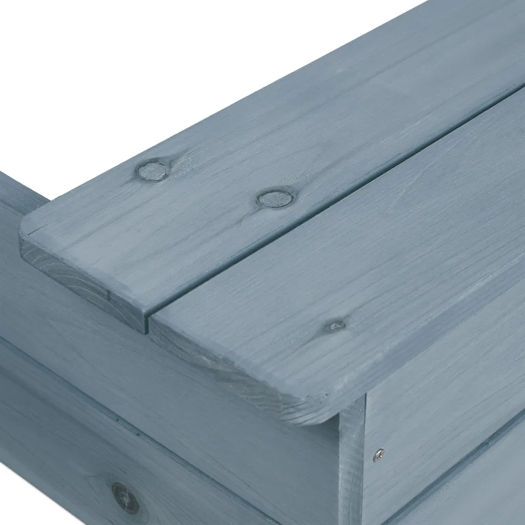 Relaxdays Sandkasten Mit Matschküche In Grau 8 Relaxdays Sandkasten Mit Matschküche In Grau – Bild 8