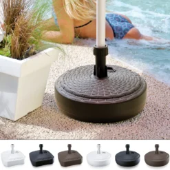 Sonnenschirmständer Schirmständer Befüllbar Wetterfest Rund Eckig, Form/Farbe:rund Anthrazit -Grünwelt Exporteren Garten-Winkel 0b4d0f50a695c2ca47b525be0c63ce81