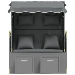 VidaXL Strandkorb Mit Kissen Poly Rattan Massivholz Anthrazit Schwarz 12 VidaXL Strandkorb Mit Kissen Poly Rattan Massivholz Anthrazit Schwarz -Grünwelt Exporteren Garten-Winkel 0bd3be4228efb24a56df79d20d10479a