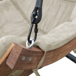 AXI Capri Hängestuhl Mit Gestell Aus Holz | Hängesessel / Hängeschaukel Beige Für Den Garten | Outdoor Lounge Stuhl Für 1 Person | Belastbar Bis 150 Kg -Grünwelt Exporteren Garten-Winkel 0c393db19fbf71a2739b5c954d7583ca