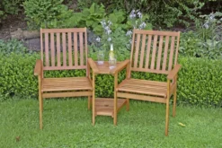 Doppelsessel EDISON Gartenstuhl Sonnenschirmvorrichtung Tisch Stuhl 2-sitzer Eukalyptus -Grünwelt Exporteren Garten-Winkel 0cdbfae30027dab09bb3baa63069f3c6