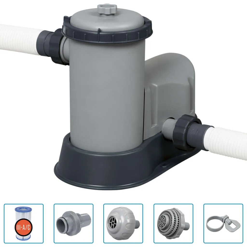 Bestway Power Steel™ Frame Pool Komplett-Set, Eckig, Mit Filterpumpe, Sicherheitsleiter & Abdeckplane 549 X 274 X 122 Cm, Schwimmbecken, Schwimmen, Pools 5 Bestway Power Steel™ Frame Pool Komplett-Set, Eckig, Mit Filterpumpe, Sicherheitsleiter & Abdeckplane 549 X 274 X 122 Cm, Schwimmbecken, Schwimmen, Pools – Bild 5