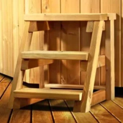 Caldari Treppe Aus Lärche Für Badefass, Hot Tub