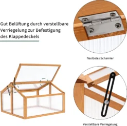 MCombo Frühbeet Gewächshaus Treibhaus 2 Dachfenster Holz Und Polycarbonat 0145 -Grünwelt Exporteren Garten-Winkel 0ec3beeb78f35b1215a349faa5e7e57b