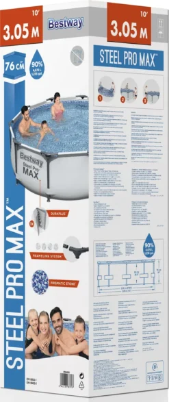 Bestway® Steel Pro MAX™ Frame Pool Ohne Pumpe Ø 305 X 76 Cm, Lichtgrau, Rund 33 Bestway® Steel Pro MAX™ Frame Pool Ohne Pumpe Ø 305 X 76 Cm, Lichtgrau, Rund -Grünwelt Exporteren Garten-Winkel 0f34227ab9011ca7d28cb9245ade46ff