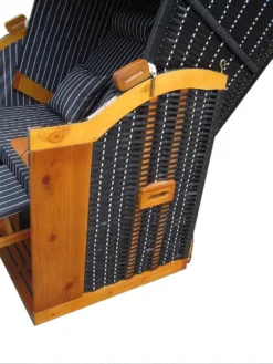 XL Wellness Strandkorb Volllieger Liegekorb Binz 213 Schwarz Nadelstreifen Natur -Grünwelt Exporteren Garten-Winkel 0f75ca68be556a1d045ccdc96717571b