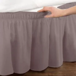 Bettrock, Gebürstetes Polyester, Mit DREI Stoffseiten, Elastischer Staub-Rüschen, Leicht Anzubringen, Polyester -Grünwelt Exporteren Garten-Winkel 0fcf3dbcdfe118d11d6b3893a0368684