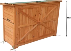MCombo Gartenschrank Gerätescharank Gerätehaus Geräteschuppen Gartenhaus Holz 1280 -Grünwelt Exporteren Garten-Winkel 1091f8907d312797b65c3b1fca290475