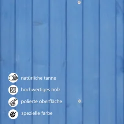 Merax Gerätehaus Gartenschrank 124x53 Cm Gerätehaus Holz Geräteschuppen Mit Spitzdach Und Einlegeböden, Blau -Grünwelt Exporteren Garten-Winkel 117f656d5170b3c17996a8215df2eeee