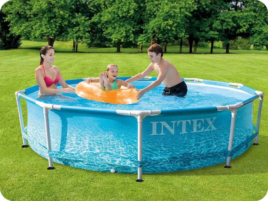 INTEX Beachside Pool-Set Mit Metallrahmen (Filterpumpe) 4.485 L 3 INTEX Beachside Pool-Set Mit Metallrahmen (Filterpumpe) 4.485 L – Bild 3