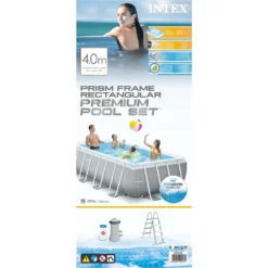 Intex Frame Pool Set Prism Quadra 400 X 200 X 100 Cm 25 Intex Frame Pool Set Prism Quadra 400 X 200 X 100 Cm -Grünwelt Exporteren Garten-Winkel 12538278b30a2cce8e18c701f42c37fe