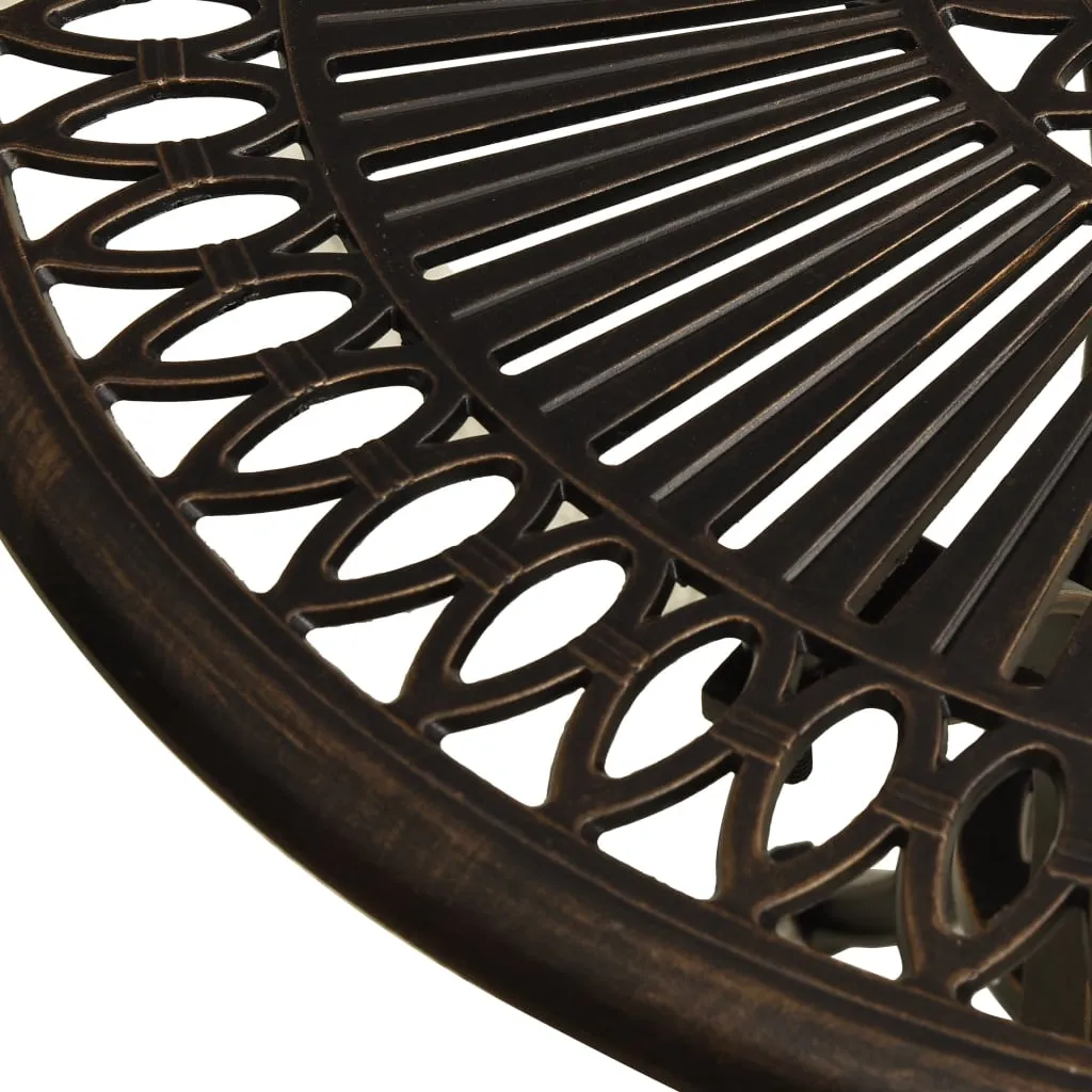 VidaXL Gartentisch Bronzen 62x62x65 Cm Aluminiumguss 4 VidaXL Gartentisch Bronzen 62x62x65 Cm Aluminiumguss – Bild 4