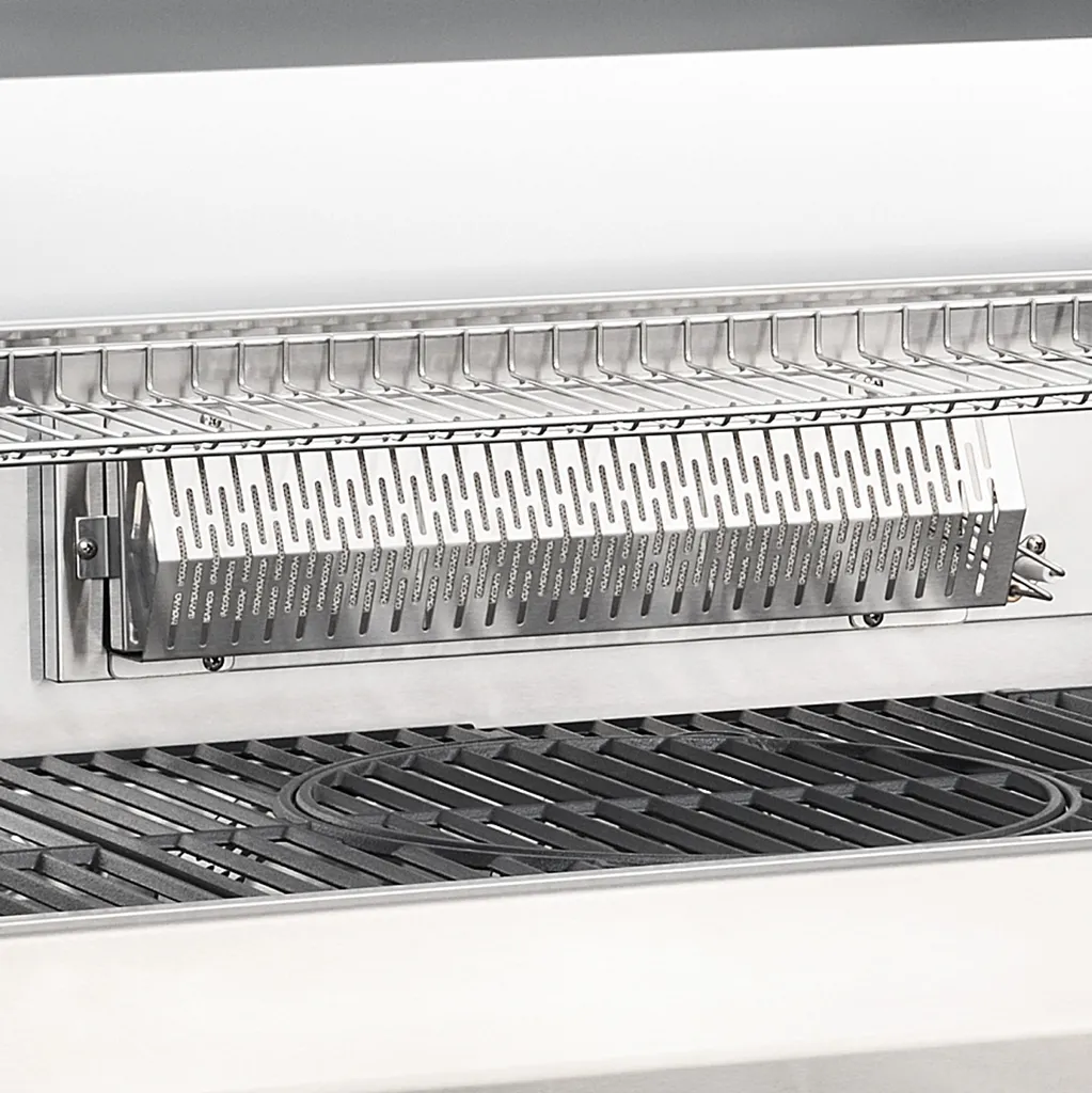 TAINO PLATINUM 4+2 Gasgrill Komplett Edelstahl 4-Brenner Silber Grillwagen BBQ Keramik-Brenner Backburner Sear-Zone Piezozündung Seitenkocher Gusseisen-Roste 7 TAINO PLATINUM 4+2 Gasgrill Komplett Edelstahl 4-Brenner Silber Grillwagen BBQ Keramik-Brenner Backburner Sear-Zone Piezozündung Seitenkocher Gusseisen-Roste – Bild 7