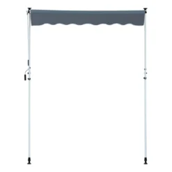 Outsunny Markise Klemmmarkise Sonnenschutz Faltarm Handkurbel Balkon Alu Cremeweiß 3x1,2cm -Grünwelt Exporteren Garten-Winkel 13330e84a95c218c052c8faf66f3a90b