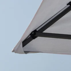 Outsunny Faltpavillon Pop-Up-Zelt Gartenpavillon Rollentasche Oxford-Gewebe 3,6 X 3,6m Hellgrau+Weiß -Grünwelt Exporteren Garten-Winkel 138f080377524718cfc3f2f3d3f8b238