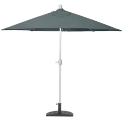 Sonnenschirm Halbrund Lorca, Halbschirm Balkonschirm, UV 50+ Polyester/Stahl 3kg 270cm Anthrazit Mit Ständer -Grünwelt Exporteren Garten-Winkel 139465f0a73a7b2c70391bc378d43433