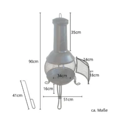 TAINO Terrassenofen Mit Funkenschutz Gartenkamin Feuerstelle Terrasse Gartenfeuer Gartenofen Aus Stahl Schwarz 6 TAINO Terrassenofen Mit Funkenschutz Gartenkamin Feuerstelle Terrasse Gartenfeuer Gartenofen Aus Stahl Schwarz -Grünwelt Exporteren Garten-Winkel 13a8773b721d1cecc35a77336ac7b09d
