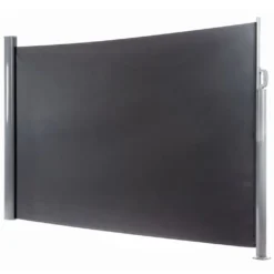 OUTLIV. Seitenmarkise 450x160cm Aluminium/Polyester Dunkelgrau