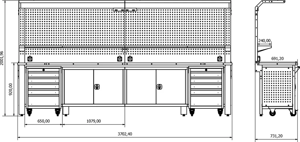 Metallwerkbank Schwerlast Für Betriebe Und Profis 4 Metallwerkbank Schwerlast Für Betriebe Und Profis – Bild 4