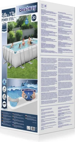 Bestway Power Steel™ Frame Pool Komplett-Set, Eckig 549x274x122 Cm 56466 -Grünwelt Exporteren Garten-Winkel 14e471e6f678c14ae225ab7c3bd14958