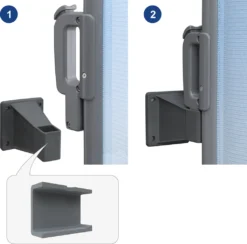 SONGMICS Wandhalterung Für Seitenmarkisen, Wandhalter, Auszugsfixierung, Grau GSA005 -Grünwelt Exporteren Garten-Winkel 1514aef4df23802f81d4a686658d84bd