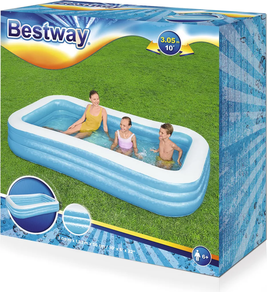Bestway® Family Pool 305 X 183 X 56 Cm, Eckig 17 Bestway® Family Pool 305 X 183 X 56 Cm, Eckig – Bild 17