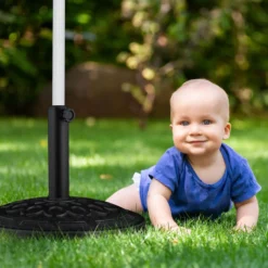 Relaxdays Runder Sonnenschirmständer In Schwarz -Grünwelt Exporteren Garten-Winkel 15a26ba832a46736679a5080c5695f1b