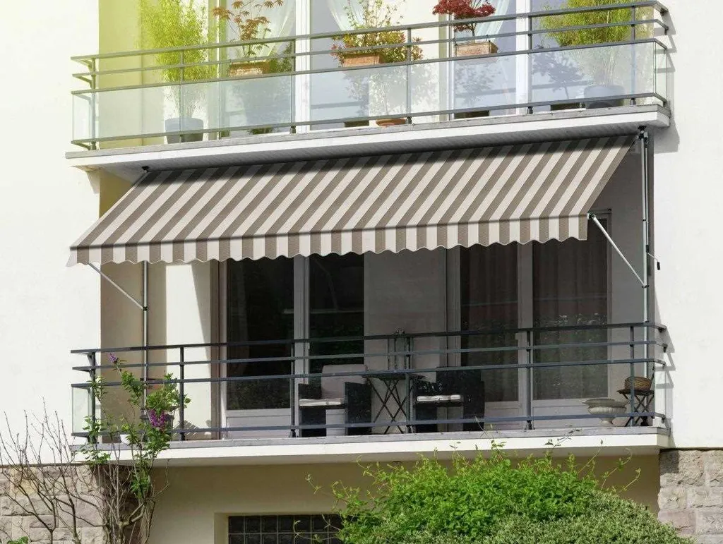 Gardinia Klemm-Markise Föhr Beige-weiß 250 X 150 Cm 2 Gardinia Klemm-Markise Föhr Beige-weiß 250 X 150 Cm – Bild 2