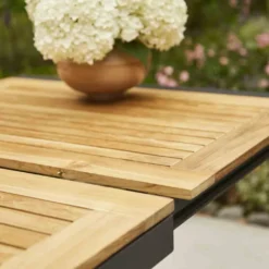 Zurigo Auszietisch 180/240x90cm Teakholz / Anthrazit -Grünwelt Exporteren Garten-Winkel 17c730837fd7fefd8f44bde24a4ff1bc