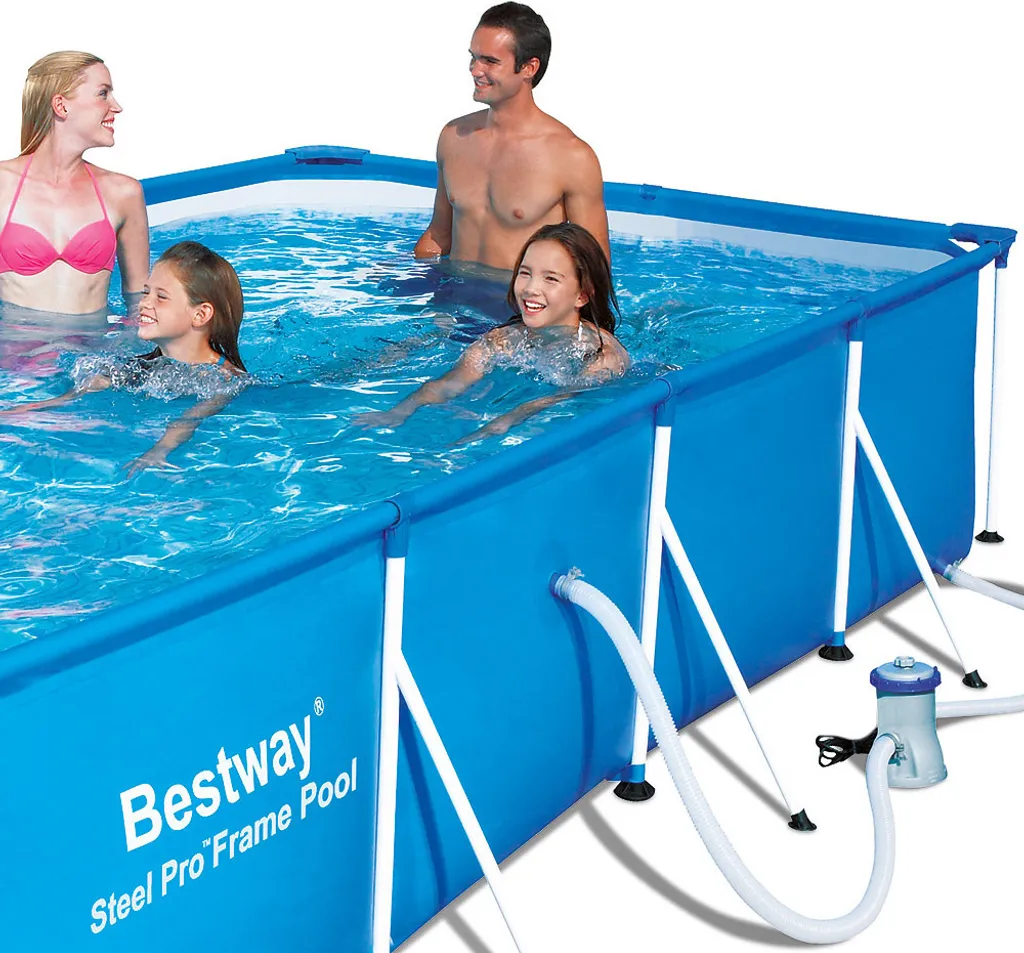 Bestway Steel Pro Framepool Set 400 X 211 X 81 Cm Mit Filterpumpe 7 Bestway Steel Pro Framepool Set 400 X 211 X 81 Cm Mit Filterpumpe – Bild 7