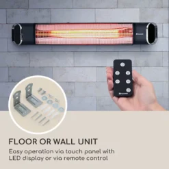 Blumfeldt Dark Wave Infrarotstrahler, Heizstrahler Terrasse, MinimalGlare Heating Tube: Goldbeschichtete Carbonröhre, 9 Heizstufen, Timer, IP65, LED-Display, Deckenheizstrahler Mit 2000 W 18 Blumfeldt Dark Wave Infrarotstrahler, Heizstrahler Terrasse, MinimalGlare Heating Tube: Goldbeschichtete Carbonröhre, 9 Heizstufen, Timer, IP65, LED-Display, Deckenheizstrahler Mit 2000 W -Grünwelt Exporteren Garten-Winkel 17ea25b0f966d1cae780651c41b5c789