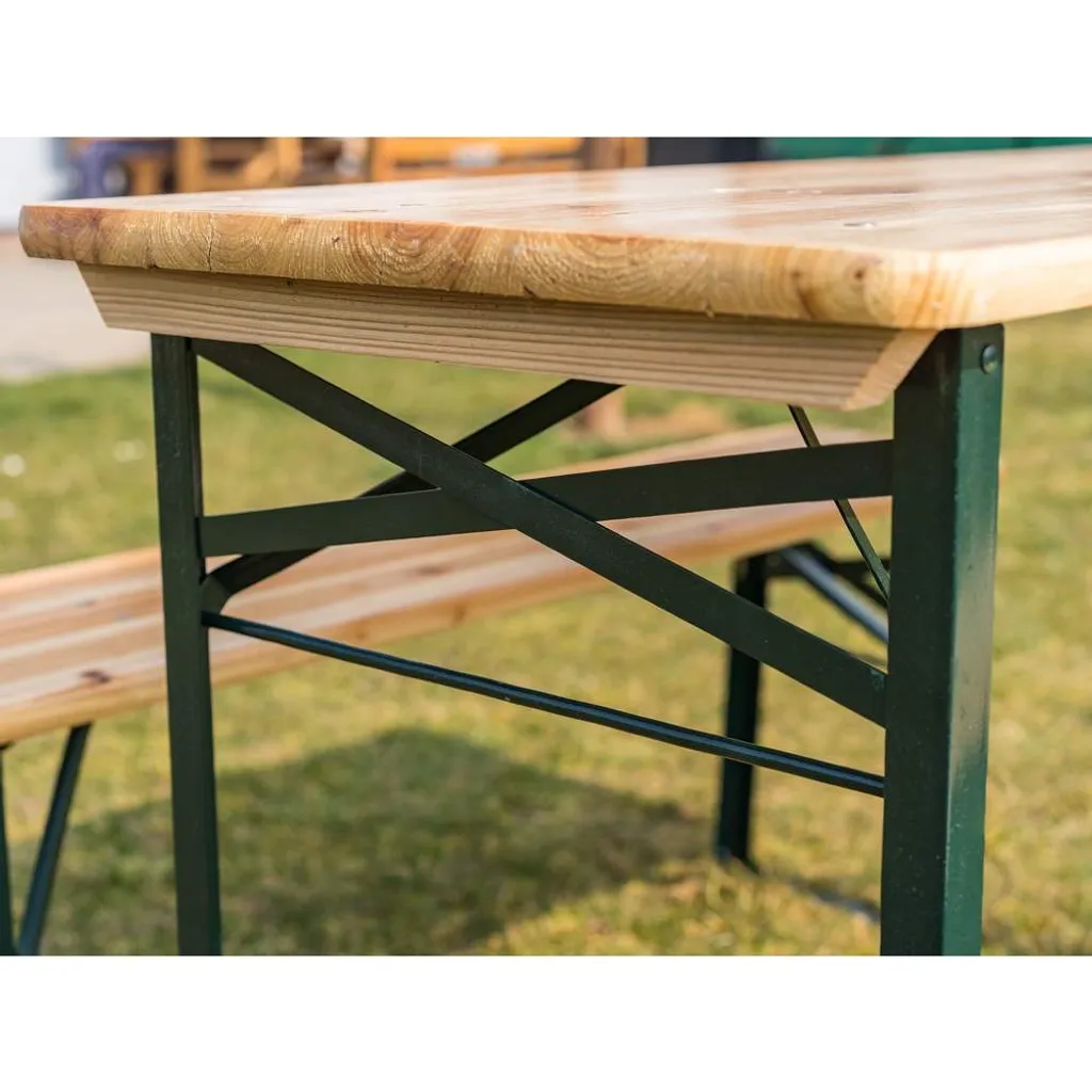 GLÜCKLICHES GRÜN Garten Bier Set 120 Cm 5 GLÜCKLICHES GRÜN Garten Bier Set 120 Cm – Bild 5