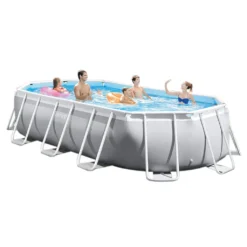 INTEX 26796GN Prism Frame Oval Pool 503 X 274 X 122 Cm -Grünwelt Exporteren Garten-Winkel 1828a688ee868d7d81387af47895ba5b