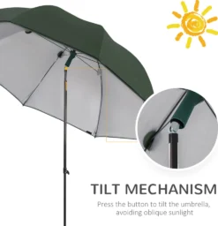 Outsunny Sonnenschirm Strand 2,2 M Angelschirm Mit Seitenwand Strandschirm Schirmzelt Angelzelt Sonnenschutz Polyester Grün -Grünwelt Exporteren Garten-Winkel 18380c2d41f18e217b7650f4297f86f4