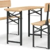 VidaXL 3-tlg. Biertisch-Set Klappbar Massivholz Tanne