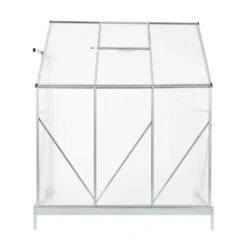 Juskys Aluminium Anlehn-Gewächshaus 2,4 M² – Treibhaus Mit Schiebetür, Fenster Zum Lüften & Stahl-Fundament – Stabiles Pflanzenhaus Für Garten 25 Juskys Aluminium Anlehn-Gewächshaus 2,4 M² – Treibhaus Mit Schiebetür, Fenster Zum Lüften & Stahl-Fundament – Stabiles Pflanzenhaus Für Garten -Grünwelt Exporteren Garten-Winkel 18eec274ebfc4492a2821474a798399e