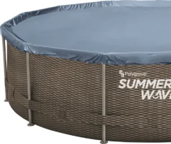 Summer Waves Pool Frame Dark Double Rattan Print Aktive 4,88 M X 1,22 M -Grünwelt Exporteren Garten-Winkel 194a8ba4c1aa5ab0d67a9d5582b6ffb7